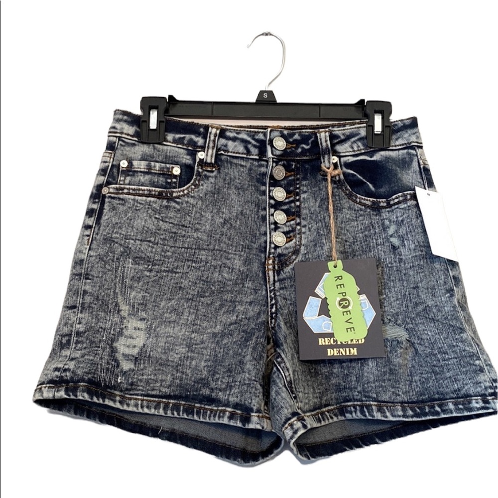 Indigo Rein Distressed Jean Shorts